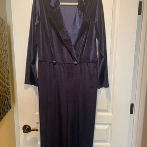 BooHoo Velour Jumpauit